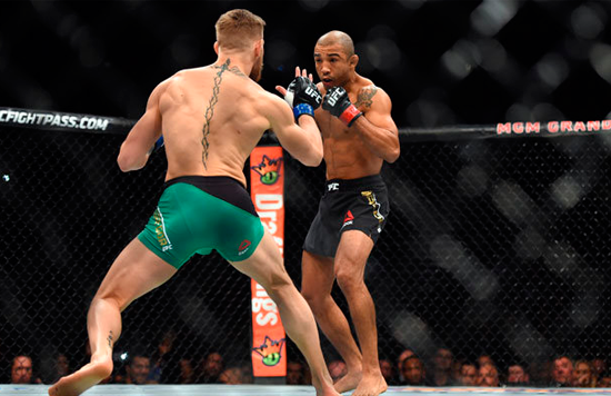 ufc: Jose Aldo en su combate Conor McGregor