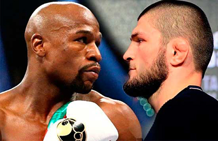 Floyd Mayweather cara a cara con Khabib Nurmagomedov