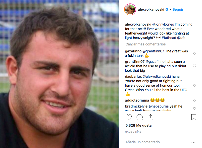 Instagram Alexander Volkanovski